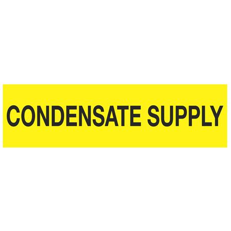 ANSI Pipe Markers Condensate Supply - Pk/10